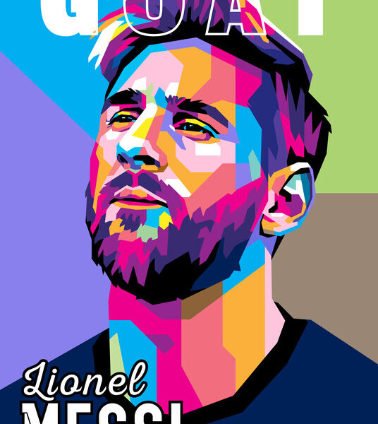Lionel Messi — GOAT Pop Art Poster