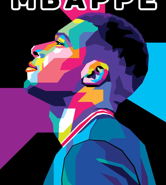 Mbappe — Side Profile Pop Art Poster