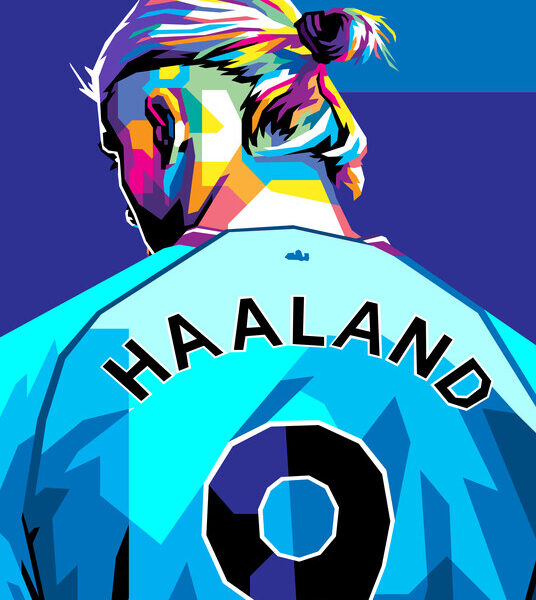 Erling Haaland — Manchester City Pop Art Poster