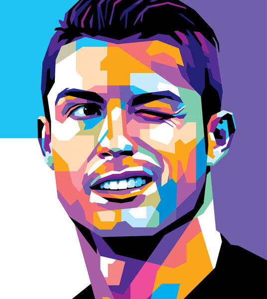 Cristiano Ronaldo — Winking Pop Art Poster