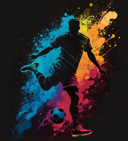 Splash Art Striker — Poster