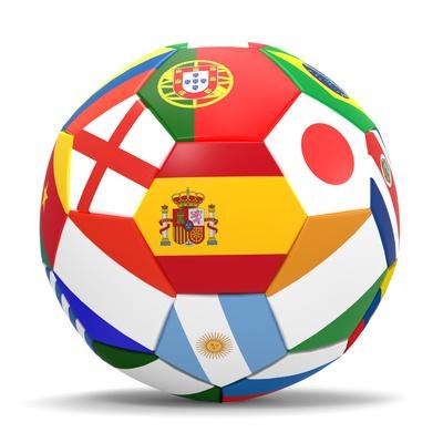World Cup 2014 — Flags Soccer Ball Poster (Edition II)