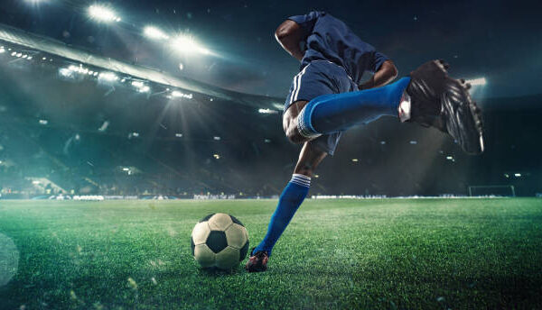 Player in Action — Stadium Poster