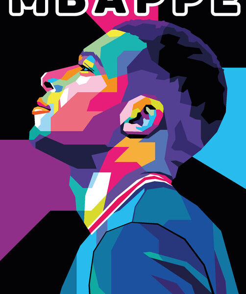 Mbappe — Pop Art Portrait Poster