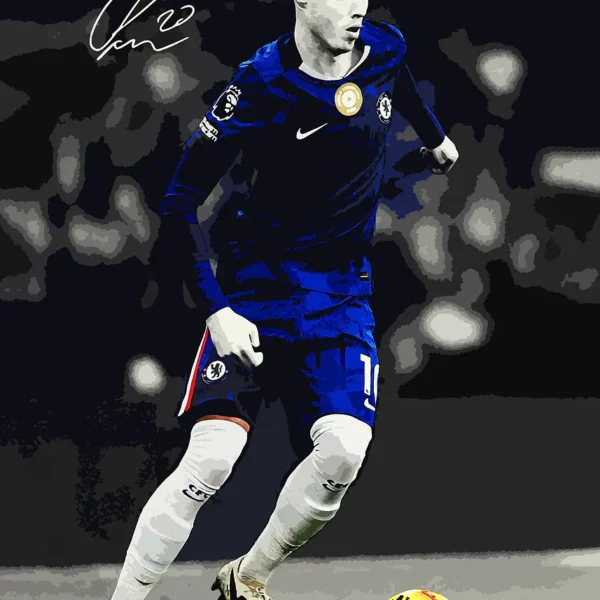 Football player with ball