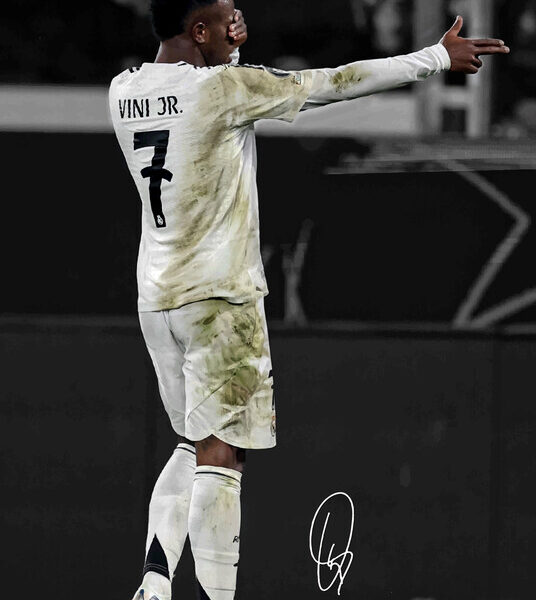 Vinicius Jr — Real Madrid Celebration Poster