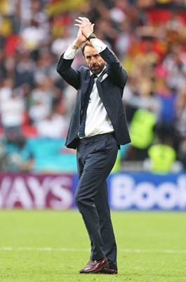 Gareth Southgate England Head Coach celebrates v Germany Euro 2020