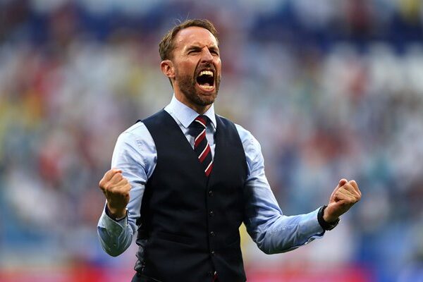 Gareth Southgate England Manager v Sweden Quarter Final World Cup 2018