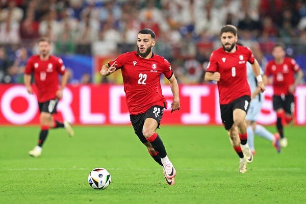 Georges Mikautadze Georgia v Portugal Group F Gelsenkirchen EURO 2024
