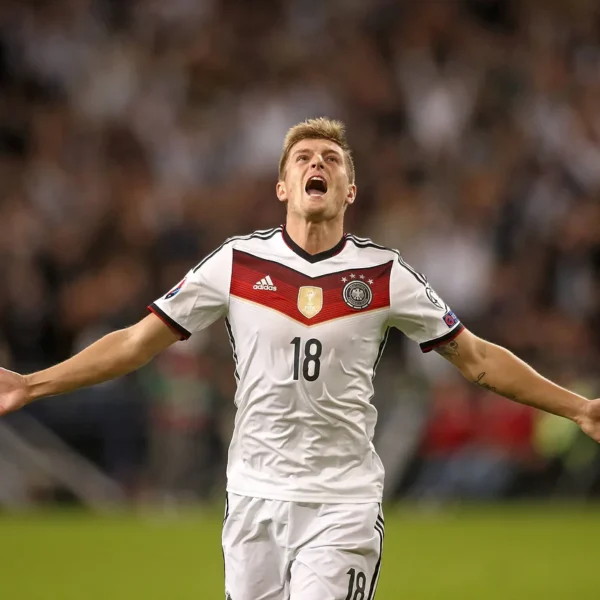 German Soccer Player Celebrating
