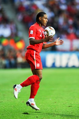 Glen Johnson in control v Slovenia