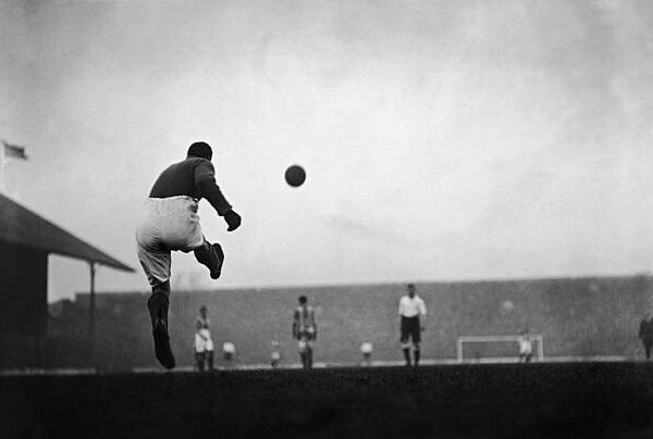 Vintage Goal Kick — Classic Football Poster