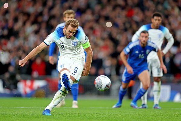 Harry Kane England scores v Italy EURO 2024 Qualifiers Wembley 2023
