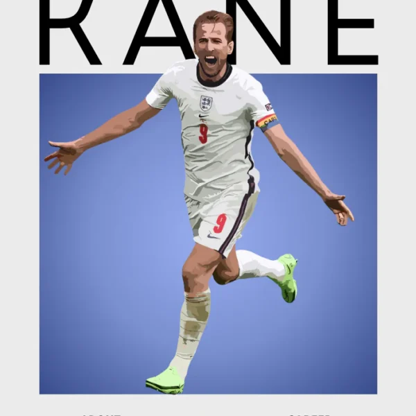 Harry Kane Poster – England Captain & Goal Machine Print