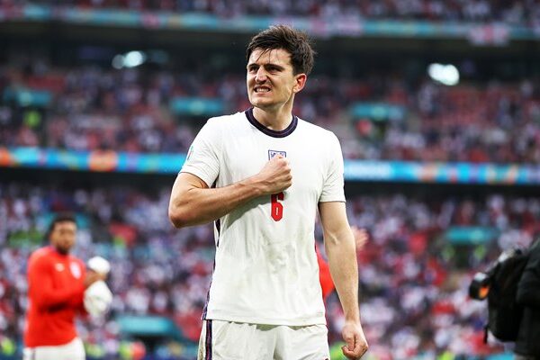 Harry Maguire England celebrates win v Germany Wembley Euro 2020