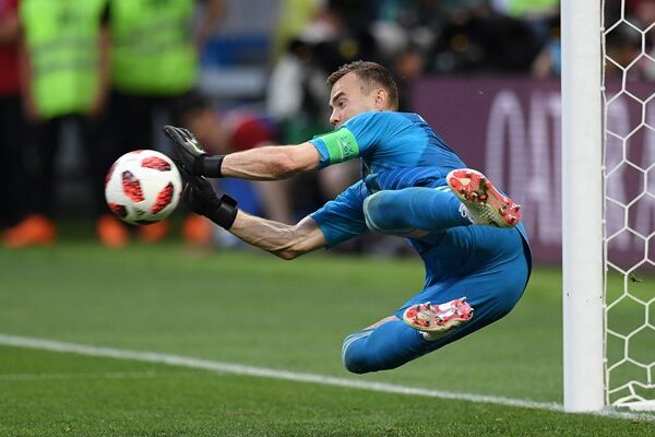 Igor Akinfeev Russia v Spain Last 16 World Cup 2018