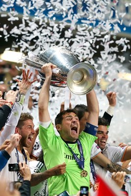 Iker Casillas Real Madrid Champions League Winners 2014