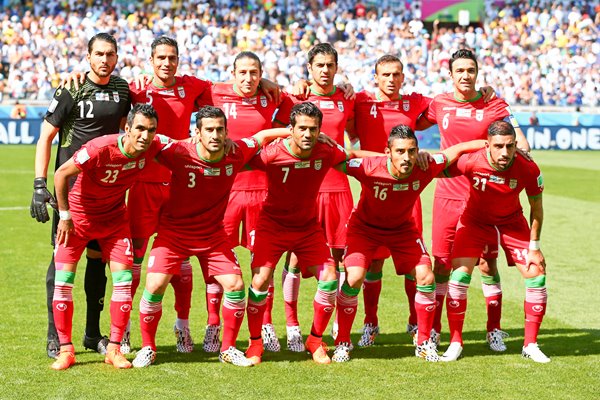Iran team Line up v Argentina 2014 World Cup