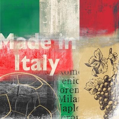 Made in Italy — Soccer Collage Poster