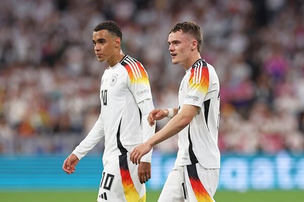 Jamal Musiala & Florian Wirtz Germany v Scotland Group A Munich EURO 2024