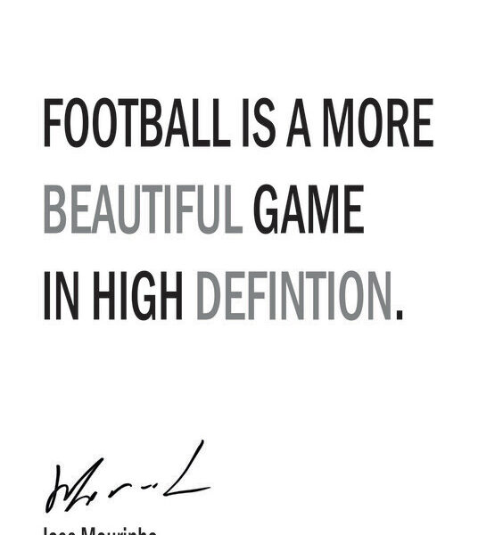 Jose Mourinho — Football Quote Poster