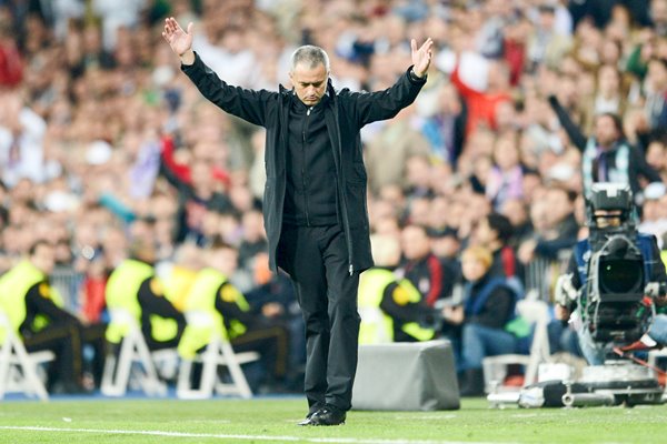 Jose Mourinho Real Madrid v Bayern Munich 2012