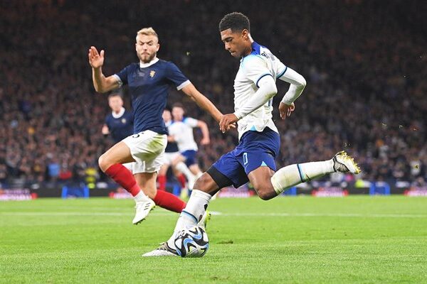 Jude Bellingham England v Scotland Heritage Match Hampden Park 2023