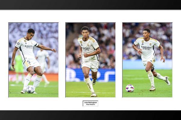 Jude Bellingham Real Madrid Action Triple Collage 2023
