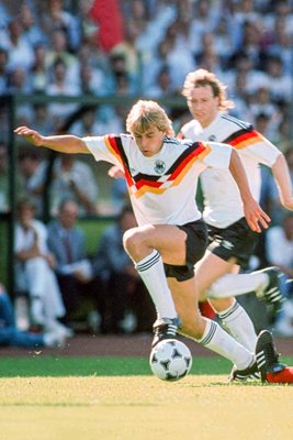 Juergen Klinsmann Germany v Denmark Gelsenkirchen Euro 1988