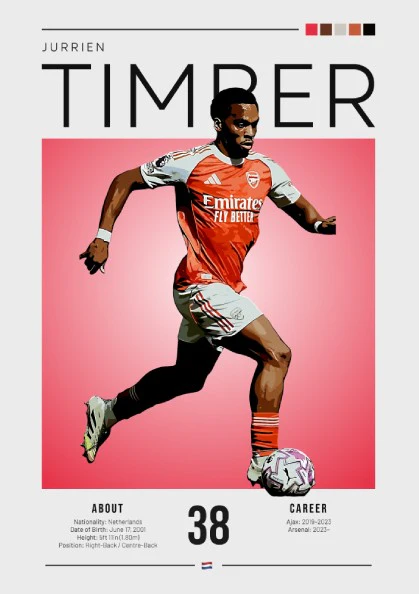 Jurrien Timber Poster - Sports Wall Art, Decor, Print