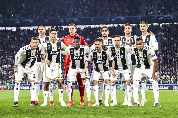 Juventus team v Ajax Champions League Quarter Final 2019