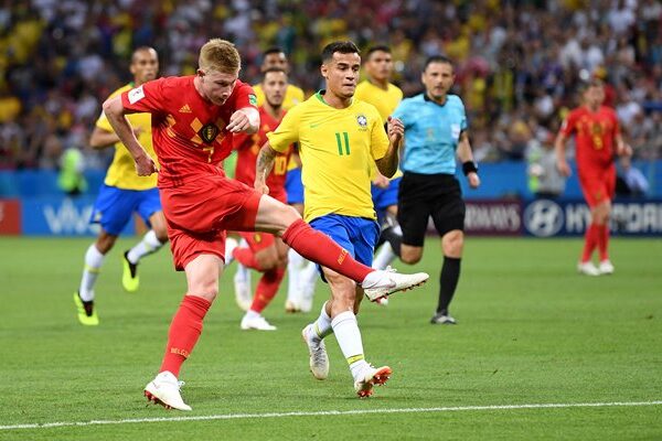 Kevin De Bruyne Belgium goal v Brazil World Cup 2018