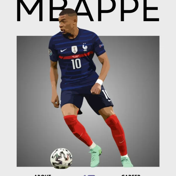 Kylian Mbappé France Poster - Elite Football Artwork for True Fans
