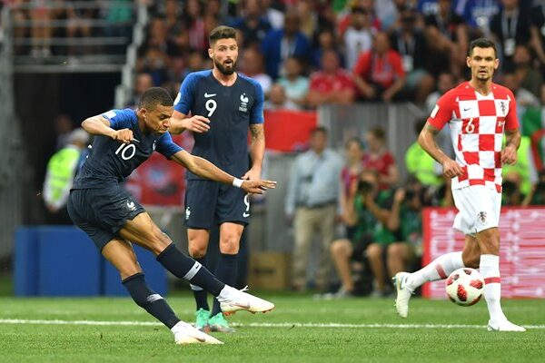 Kylian Mbappe France goal v Croatia World Cup Final 2018