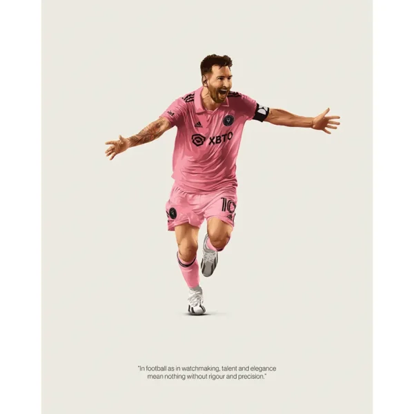 Lionel Messi — Precision in Pink