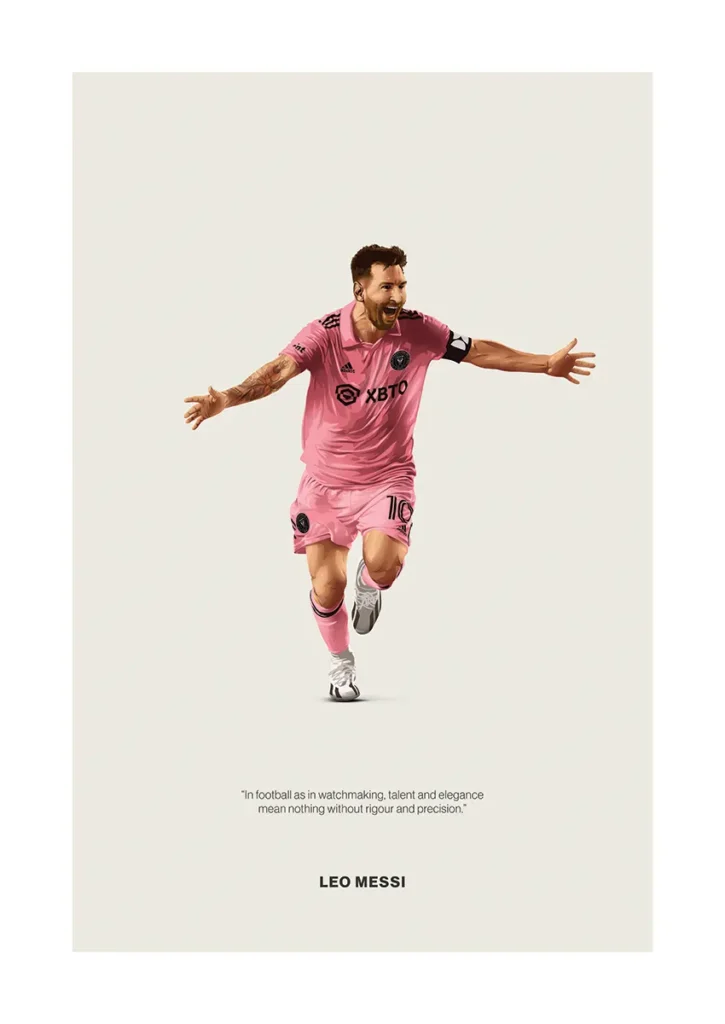 Lionel Messi — Precision in Pink