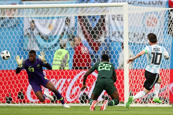 Lionel Messi Argentina scores v Nigeria World Cup 2018