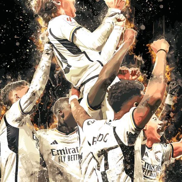 Luca Modric Soccer Celebration