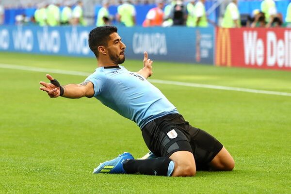 Luis Suarez Uruguay goal v Russia Group A World Cup 2018
