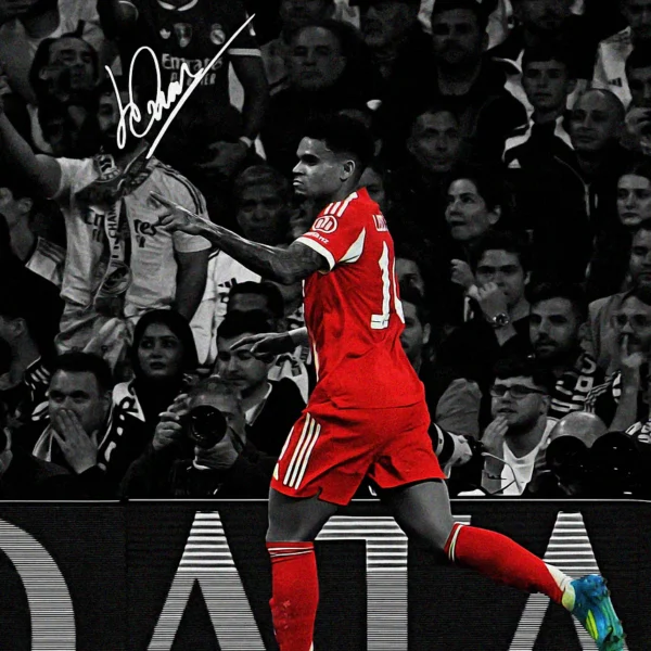 Luis Diaz celebrating a goal