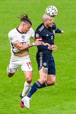 Lyndon Dykes Scotland v Kalvin Phillips England Wembley Euro 2020