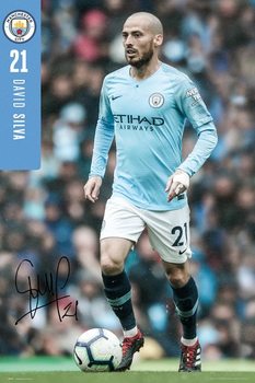 David Silva — Manchester City Poster