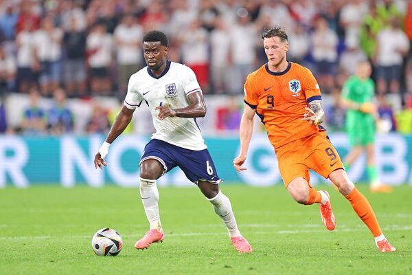 Marc Guehi England v Wout Weghorst Netherlands Semi-Final EURO 2024