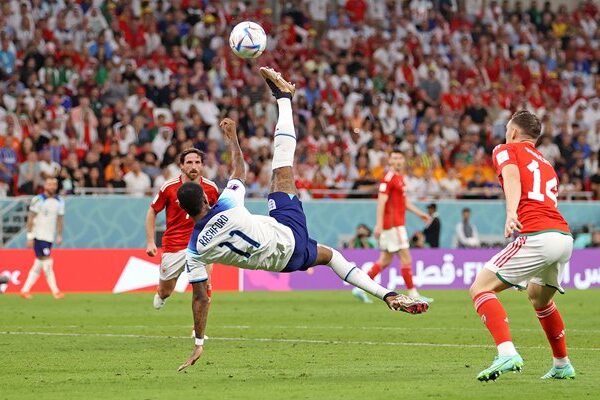 Marcus Rashford England Overhead Kick v Wales World Cup 2022