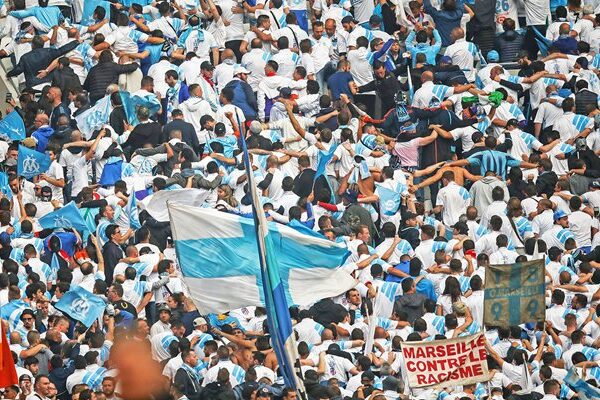 Marseille fans UEFA Europa League Final v Atletico Madrid Lyon 2018