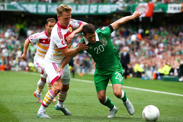 Matt Ritchie Scotland v Wes Hoolahan Ireland