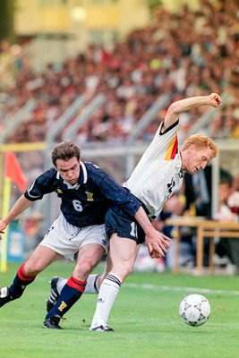 Matthias Sammer Germany v Brian McClair Scotland Euro 1992