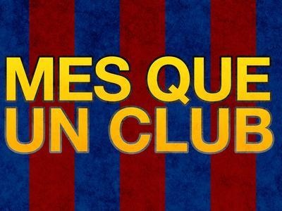 Mes Que Un Club — Barcelona Stripes Poster