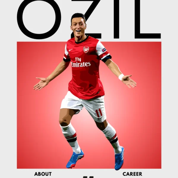 Mesut Özil Poster – Arsenal Playmaker Football Print