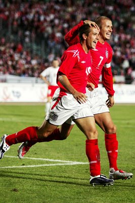 Michael Owen and David Beckham